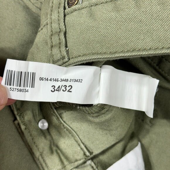 Urban ID Men's 34 Green Distressed Destructed Skinny Jeans - Casual Denim Bottom - Picture 5 of 13